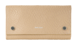 Jimmy Choo Laina Long Wallet, Leather, Nude, MII, 3*